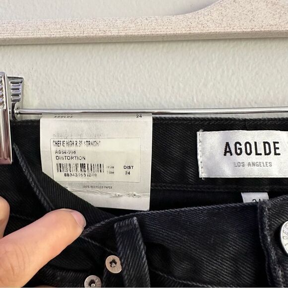 AGOLDE Cherie High Rise Straight in Distortion - Picture 6 of 11